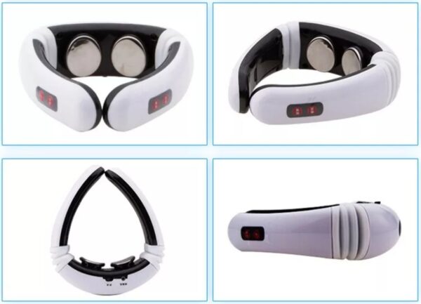 Neck massager with 6 types of massage and magnetic field