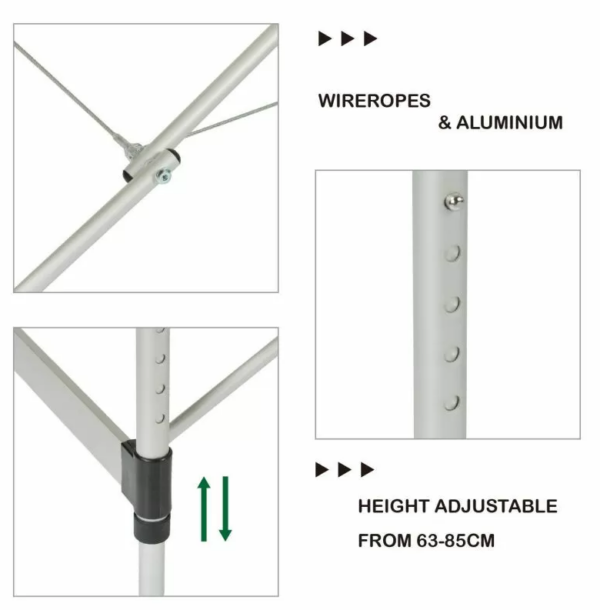 Canapea de masaj din aluminiu cu trei sectoare