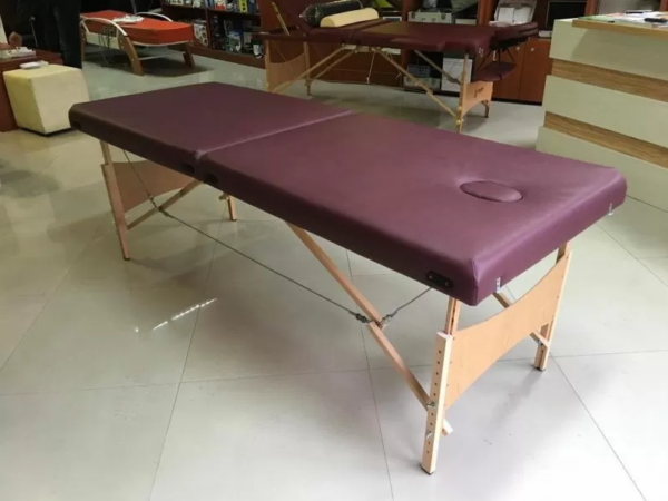 Inexpensive two-section massage bed - low-budget massage couch model