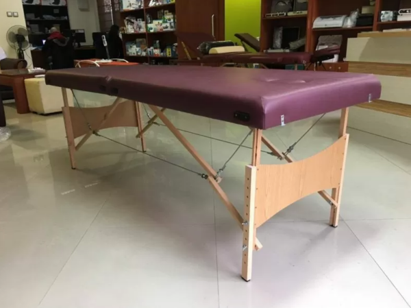 Inexpensive two-section massage bed - low-budget massage couch model