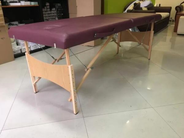 Inexpensive two-section massage bed - low-budget massage couch model