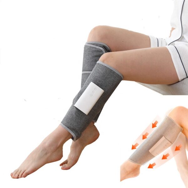 Pneumatic massager for feet with air pillow, massage, vibration and heating