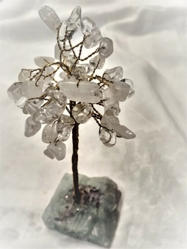 Tree with semi-precious stones - Mountain crystal