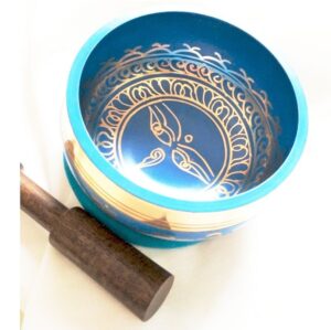 Tibetan singing bowl blue 11 cm