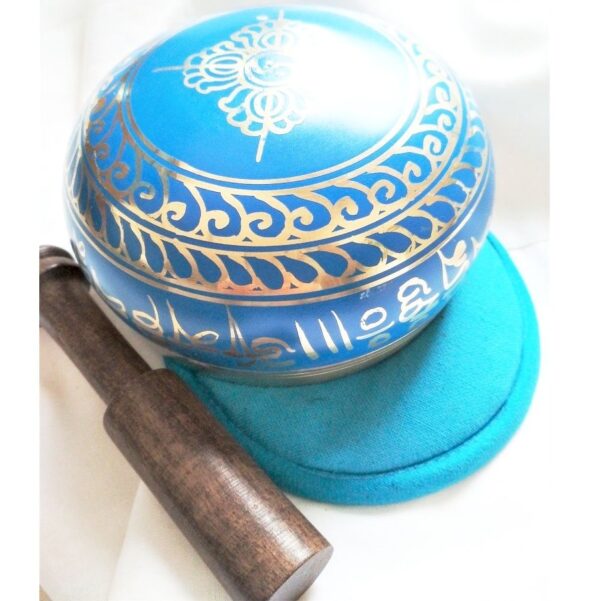 Tibetan singing bowl blue 12 cm