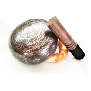 Antique Tibetan singing bowl series H 12 cm