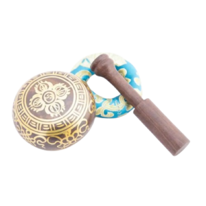 Антична тибетска пееща купа Ин Ян