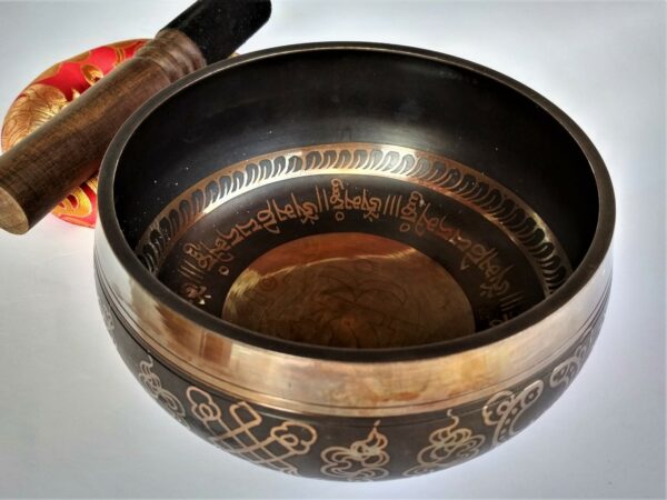 Special Engraved Antique Tibetan Singing Bowl M1 for Sound Therapy